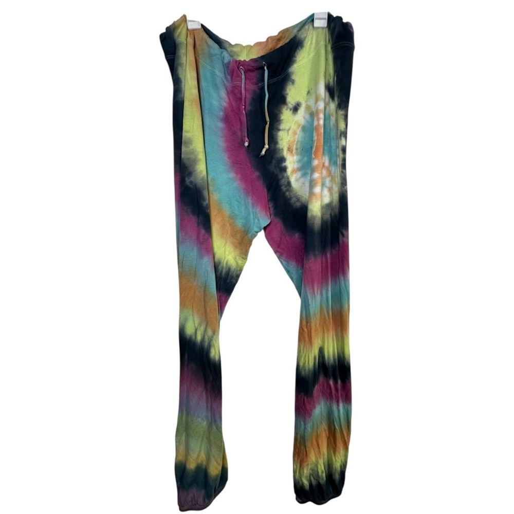 Bleusalt Bright Colorful Tie Dye Jogger Sweatpants Size 2X comfy lounge casual